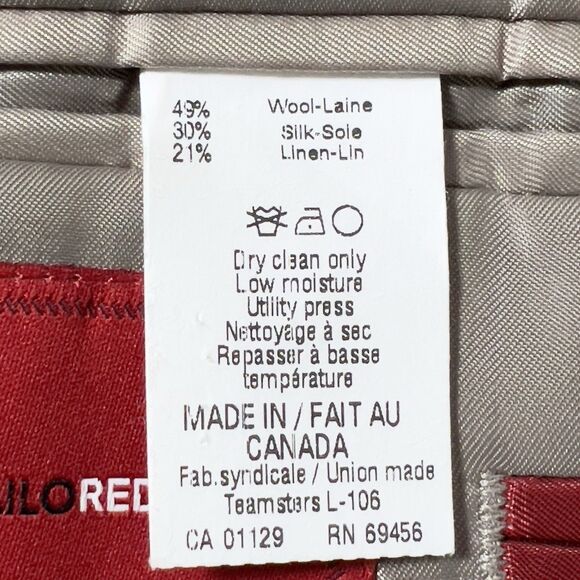 TailoRed Loro Piana Blazer Mens Sz 44R Plaid 2 Button Silk Wool Linen Blend - Picture 10 of 16